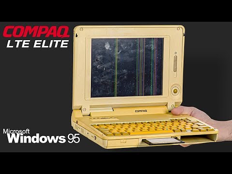 1994 ⚙️ RESTORATION & Repair ✅ VINTAGE Laptop | COMPAQ LTE Elite 💻 MS-DOS Retrogaming machine!
