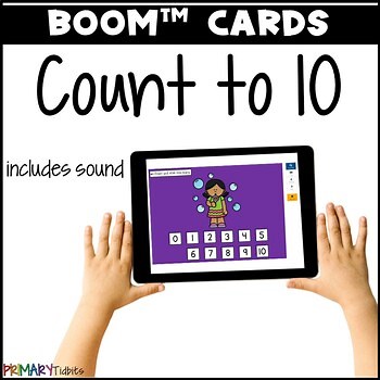 Counting to 10 to Build Number Sense 0-10 with Bubbles Boom™ Cards