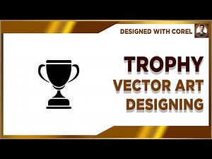Trophy Vector Design #corelDraw #designedwithcorel #corelDrwawtips