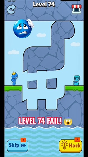 Wait For The Perfect Cut!! Level 74 Impossible Bridge 🦖 #viral​ #1million