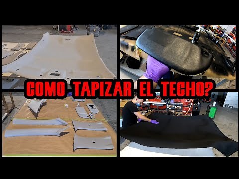 TUTORIAL para TAPIZAR el techo de tu COCHE en NEGRO✅ (SUPER FACIL)
