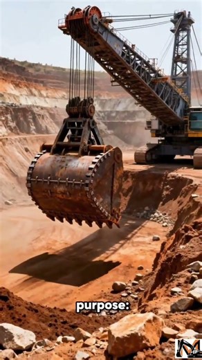 Giant Dragline Excavator at Work
