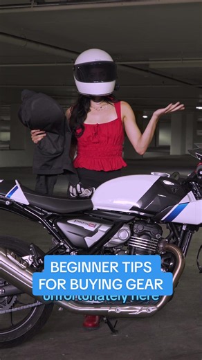 beginner tips for buying motorcycle gear! things I wish I knew when I first started riding 🏍️ #beginnertips #motorcyclegear #gear #bikergirlsoftiktok