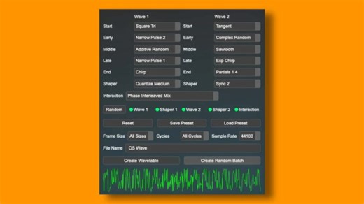Ocean Swift Wavetable Creator Lets You Create Custom Wavetables For Your Synth