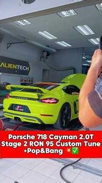 Remap Porsche 718 Cayman 2.0 Turbo Stage 2 WHP: 297HP 385TQ www.emptune.com www.jcracing.com.my