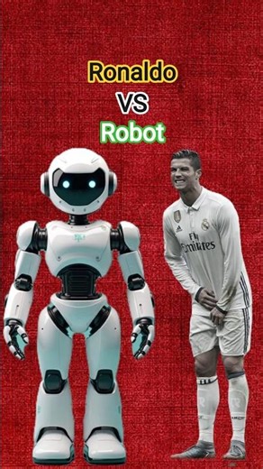 Ronaldo vs robot ! रोनाल्डो और रोबोट ? 😱 #cristianoronaldo #vs #ronaldo #viral