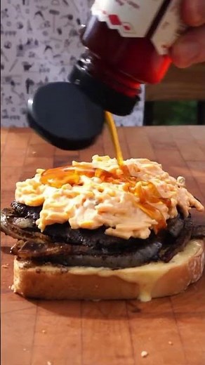 Hot Honey + Pimento Cheese Patty Melt 🍔 . The pimento cheese chicken sandwich is so good, I wanted