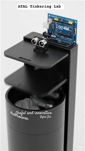 ULTRASONIC SENSOR, SERVO MOTOR AND ARDUNO BASED INNOVATIVE PROJECT #innovation #like_share_subscribe