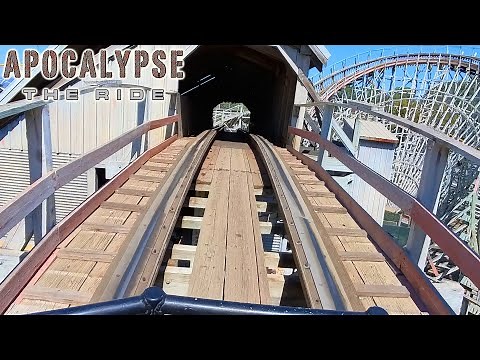 Apocalypse the Ride 4K Front Seat POV - Six Flags Magic Mountain
