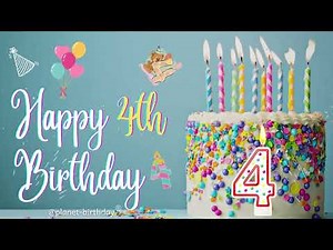 The Original Happy Birthday Song 4 years old / 4th year
