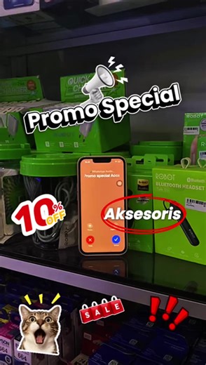 STOP SCROLLING! 👋 aksesoris HP lagi ada Diskon lohhh 😱 Dari kabel data anti-putus dan printilan lainnya, semuanya DISKON UP TO 10%! Jangan sampai nyesel karena kehabisan stok, mending beli sekarang sebelum harga balik normal. 🛒✨ 🔗 Wa mimin / datang langsung ke toko ya! #aksesorishp #promogila #flashsale #gadgetgear #karomahcomputer