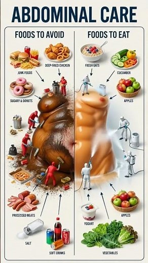 Abdominal Care: Foods to Avoid vs Foods to Eat