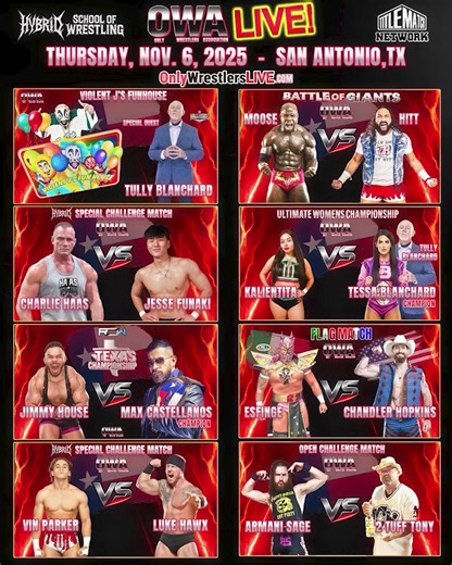 San Antonio wrestling fans, get ready for an epic night!  On...