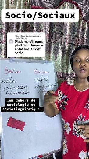 What's the difference between socio and sociaux? #learn #teacher