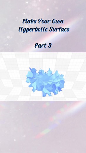 Make your own hyperbolic planes using crochet part 3#hyperbolic #crochet #crochettutorial #codeparade