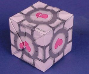 Origami Companion Cube