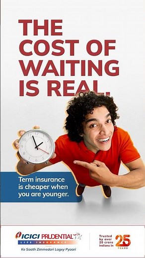 The cost of waiting is real | ICICI Pru iProtect Smart Plus