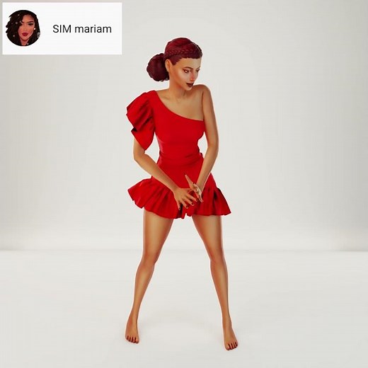 SIMS4 REALISTIC SALSA DANCE ANIMATION MOCAP #sims4 #SHORTS #MARVELOUSDESIGHNER #CLOTHSIMULATION