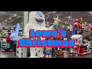 Lowe's Home Improvement Store Christmas Decor Shopping