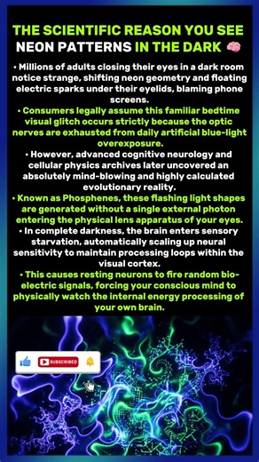 The Real Reason You See Glowing Shapes With Your Eyes Closed 🚨
