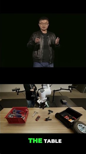 Physical AI Demo: Robot Arm Controlled by Cosmos-3 Edge #shorts