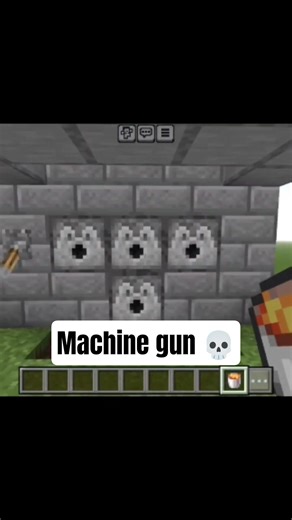 Machine Gun Minecraft🤯😱#minecraft #shorts #gamingempire