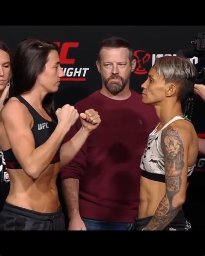 Our protagonists go face-to-face!😤 Check out the fighter staredowns at the #UFCVegas64 weigh-ins! One more sleep before the action! 📱📺💻 #UFCVegas64 | 𝐑𝐎𝐃𝐑𝐈𝐆𝐔𝐄𝐙 𝐯𝐬 𝐋𝐄𝐌𝐎𝐒 | TOMORROW | UFC