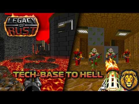 Doom + Doom II: Legacy of Rust 🩸 MAP04: Descending Inferno 🩸 100% Walkthrough
