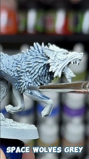 SPACE WOLVES GREY - CONTRAST CORNER #paintingminiatures #tutorial #howto #speedpaint #spacemarines