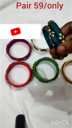 silk thread bangel simple design#beautifulbanglesdesigns