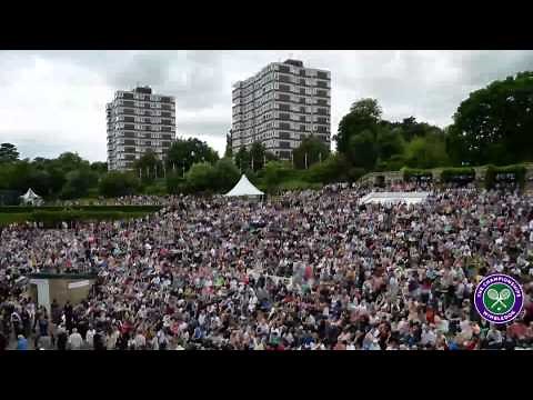 Henman Hill reacts to Andy Murray's epic win