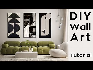 Abstract Acrylic Painting Tutorial | home decor ideas | DIY wall art