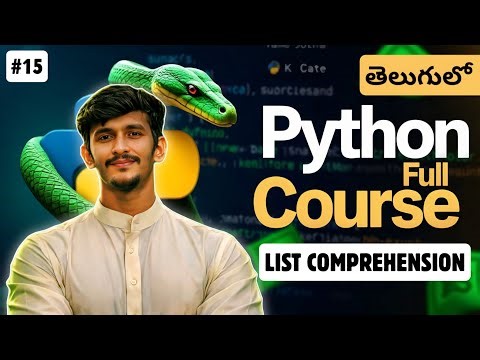 Python Full Course in Telugu | List Comprehension in Python | Video 15