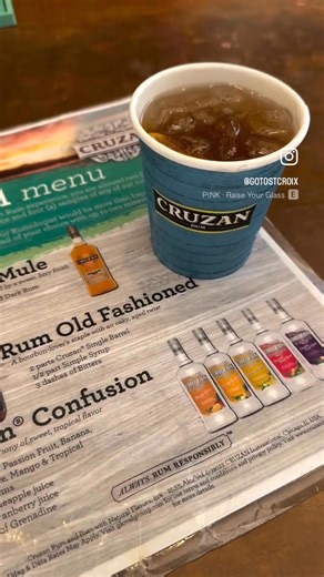 Wednesday afternoon tasting session at Cruzan Rum 🥃 Take a tour, and then visit their sampling bar and enjoy a selection of signature cocktails. For more info and to book your tour, https:// www.gotostcroix.com/distilleries-breweries/cruzan- rum/ #gotostcroix #cruzanrum #localdistillery #siplocal #stcroix #usvi #usvirginislands | GoToStCroix.com