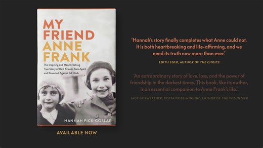 Get to know Holocaust survivor Hannah Pick-Goslar. Her long-awaited memoir, MY FRIEND ANNE FRANK, is a profoundly moving story of childhood and friendship during one of the darkest periods in the world's history. MY FRIEND ANNE FRANK is available now:. www.hachettebookgroup.com/titles/hannah-pick-goslar/my-friend-anne-frank/9780316564403/ | Little, Brown and Company