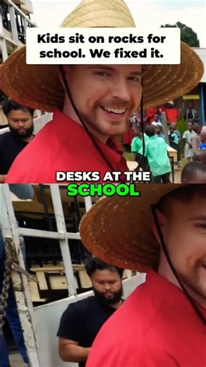 New Desks Bring Joy to Students Sitting on Rocks!
