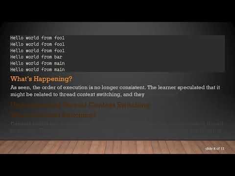 Understanding Thread Context Switching in Pthread Programming