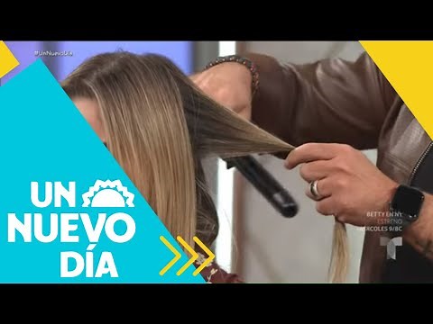 ¡Descubre cómo hacer rulos de ensueño con la planchita y la tenaza! | Un Nuevo Día | Telemundo