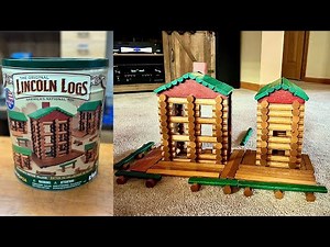 LINCOLN LOGS Collector's Edition Village Set - 327 Real Wood Pieces Overview