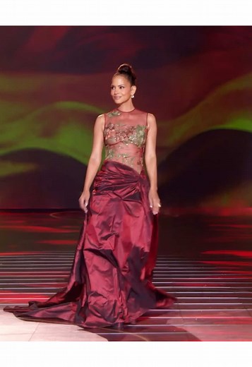 Halle Berry's Iconic Elie Saab Gown at Fashion Show and Award Win