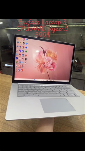 #computer #តម្លៃក្រោមទីផ្សារ😍 Surface Laptop 3 @# CPU:AMD Ryzen5 /Ram:8G /SSD:256G #views #telegram 017 62 66 86