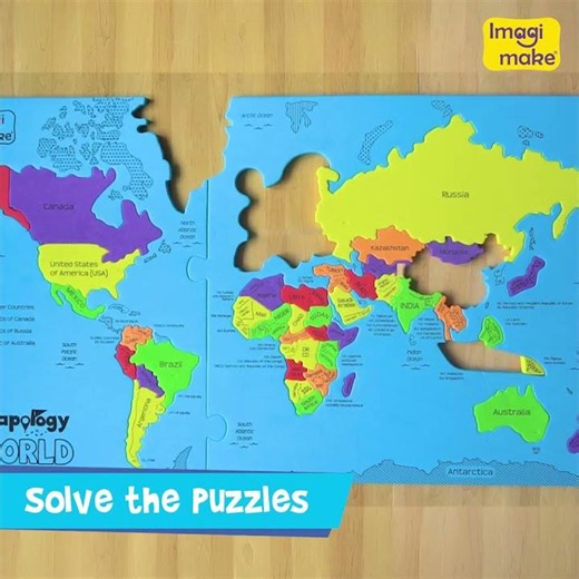 Imagimake | Mapology | World Map | Flags & Flashcards | #educational