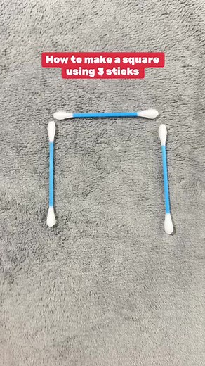 How to Make a Square Using 3 Sticks Tutorial