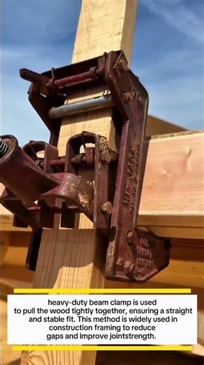 Heavy-Duty Beam Clamp Trick for Perfect Wood Alignment!