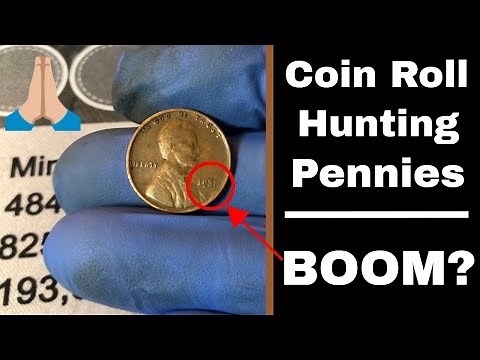 Coin Roll Hunting Pennies - Rob Finds Treasure