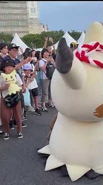 お祭ピカチュウ＆ミミッキュ行進 #ピカチュウ #ミミッキュ #ピカチュウ大行進 ＃ピカチュウ音頭