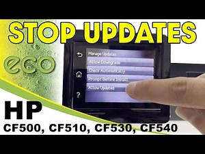 How to stop HP limiting your choice on printer supplies with firmware updates. Turn off Updates