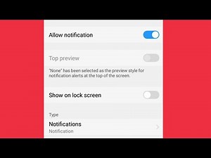 Vivo | Manage Notification Settings | Allow Notification & Show On Lock Screen in Y91i