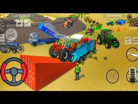 Heavy Tractor Container Loading 🚜 | Dangerous Transport Game | Heavy Tractor Container Loading 🚜