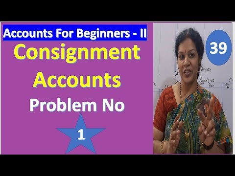 3. Consignment Accounts - Problem No: 1
